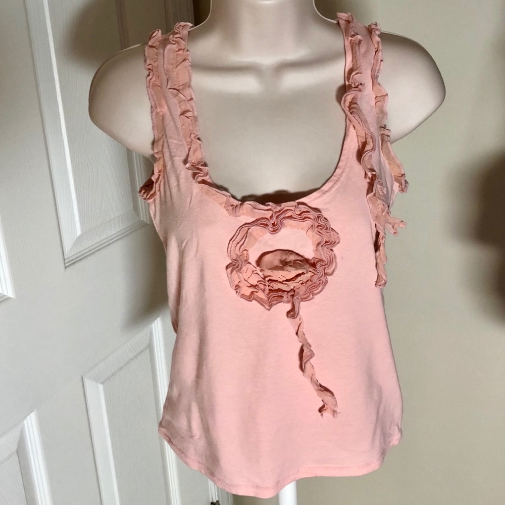 Anthropologie | Odille pink tank top